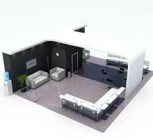 Stand d&rsquo;exposition 3d
